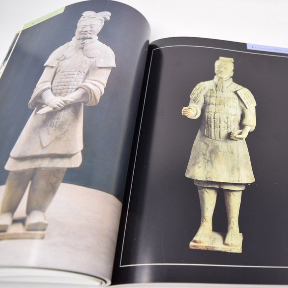 Emperor Qin Shihuang Eternal Terra Cotta Warriors Horses Archeology Signed Vtg - Picture 13 of 16